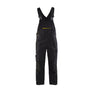 Bib overall with stretch - Black/Hi-vis yellow - 30R