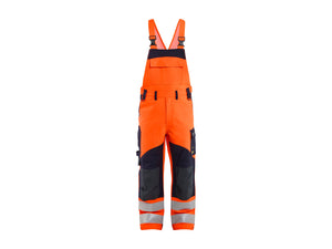 APC 2 Multinorm Inherent Bib Work Trousers - Orange/Navy blue - 30R