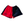 Muck & Maul Two Tone Harlequin Rugby Shorts - Red and Black