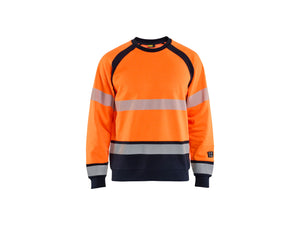 Sweatshirt Multinorm - Orange/Navy blue - 4XL