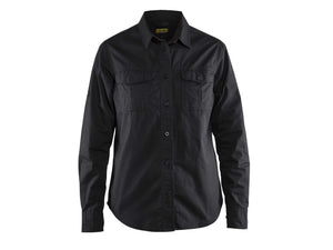 Women's Twill shirt - Black - L