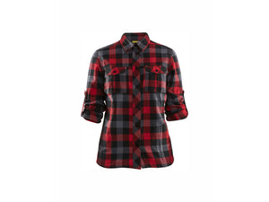 Women's Flannel shirt - Red/Black - M