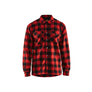 Lined flannel shirt - Red/Black - 4XL