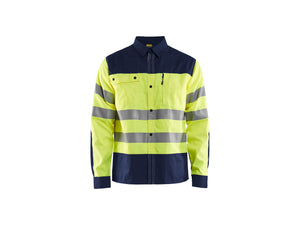 Hi-Vis Shirt - Hi-vis yellow/navy blue - 4XL