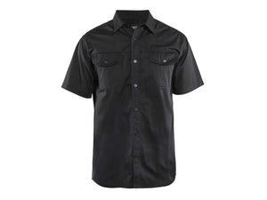 Twill shirt - Black - 4XL
