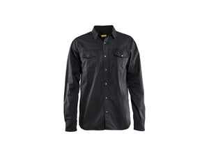 Twill shirt - Black - 4XL