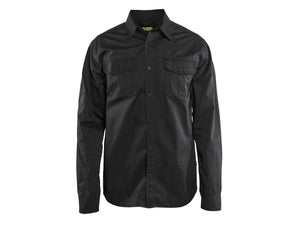 Twill shirt - Black - 4XL