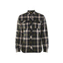 Flannel shirt - Dark olive green/Black - 4XL