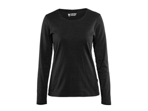 Women's Long Sleeved T-shirt - Black - L