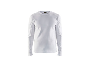 T-shirt long sleeved - White - 4XL