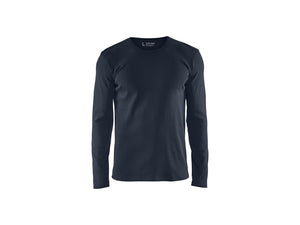 T-shirt long sleeved - Dark navy blue - 4XL