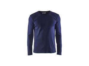 T-shirt long sleeved - Navy blue - 4XL