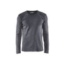 T-shirt long sleeved - Grey - 4XL