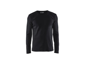 T-shirt long sleeved - Black - 4XL