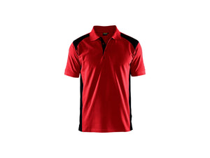 Polo shirt - Red/Black - 4XL