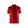 Polo shirt - Red/Black - 4XL