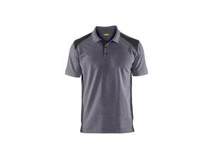 Polo shirt - Mid grey/Black - 4XL