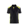Polo shirt - Black/Hi-vis yellow - 4XL