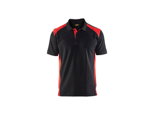 Polo shirt - Black/Red - 4XL