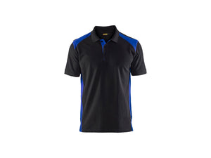 Polo shirt - Black/Cornflower blue - 4XL