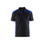 Polo shirt - Black/Cornflower blue - 4XL