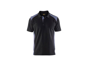 Polo shirt - Black/Grey - 4XL