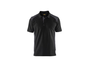 Polo shirt - Black/Mid grey - 4XL