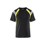 T-shirt - Black/Hi-vis yellow - 4XL