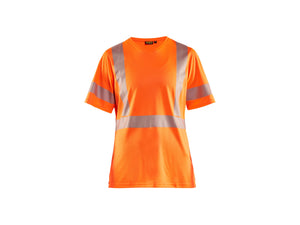 Women's UV-protected Hi-Vis T-shirt - Orange - L