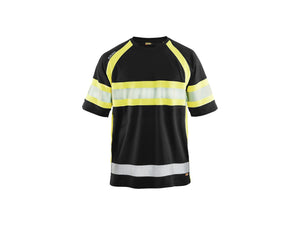 Hi-Vis T-shirt - Black/Hi-vis yellow - 4XL