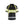 Hi-Vis Polo Shirt with UV-protection - Black/Hi-vis yellow - 4XL