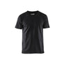 T-Shirt, V-Neck - Black - 4XL