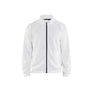Sweatshirt with full zip - White/Dark grey - 4XL