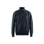 Sweatshirt with half zip - Dark navy blue - 4XL