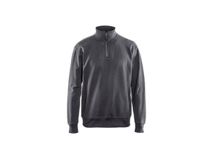 Blaklader Sweatshirt with half zip - Dark grey