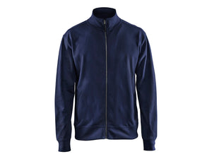 Sweatshirt with full zip - Navy blue - 4XL