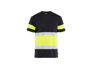 Hi-Vis T-shirt - Black/Hi-vis yellow - 4XL
