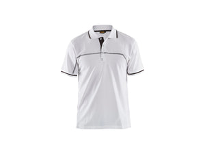 Polo shirt - White/Dark grey - 4XL