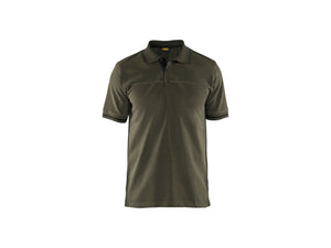 Polo shirt - Dark olive green/Black - 4XL