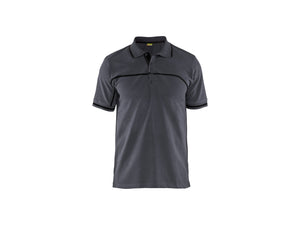 Polo shirt - Mid grey/Black - 4XL
