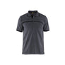 Polo shirt - Mid grey/Black - 4XL