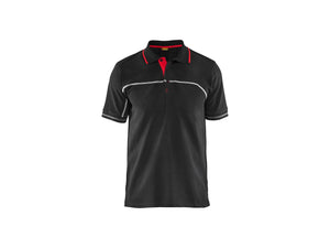Polo shirt - Black/Red - 4XL