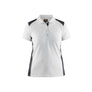 Women's Polo Shirt - White/Dark grey - L