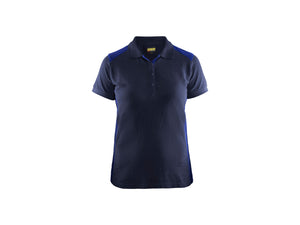 Women's Polo Shirt - Navy blue/Cornflower blue - L