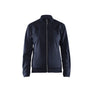 Women's sweatshirt with full zip - Dark navy/Black - L