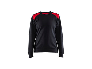 Women's Sweatshirt - Black/Red - L