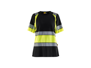 Women’s Hi-Vis T-Shirt - Black/Hi-vis yellow - L