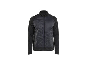 Hybrid Sweatshirt - Black/Hi-vis yellow - 4XL