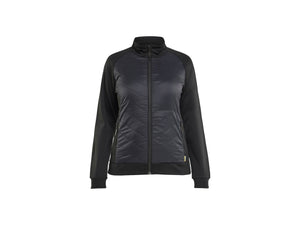 Women's Hybrid Sweatshirt - Black/Dark grey - L