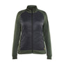 Women's Hybrid Sweatshirt - Autumn green/Black - L
